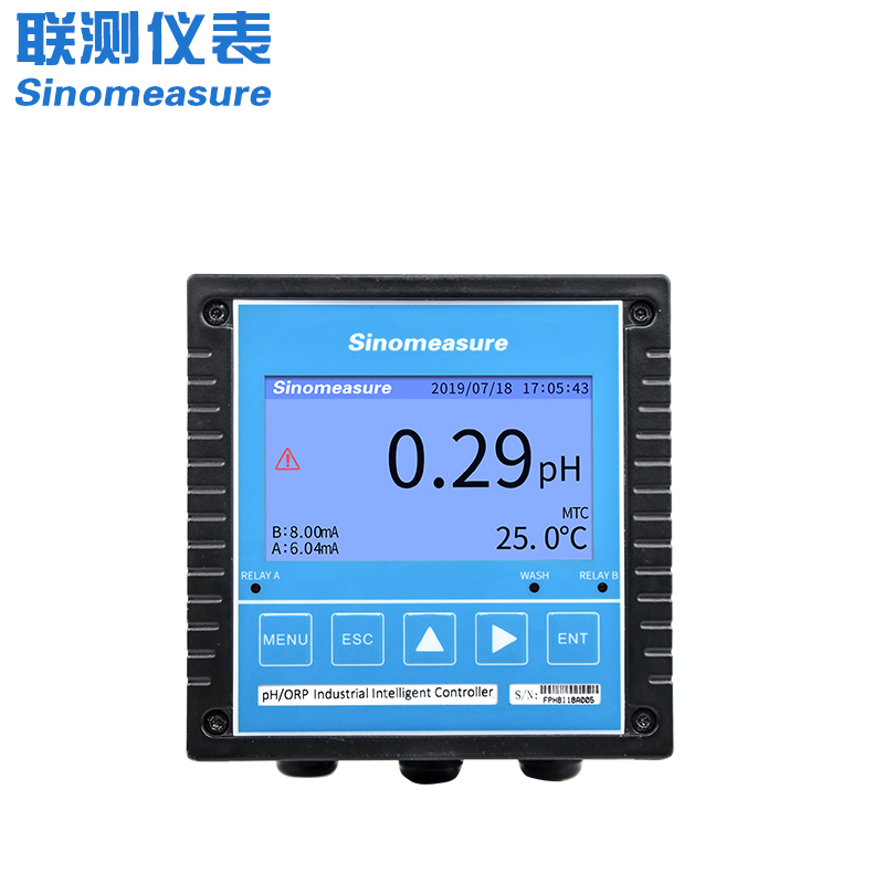 聯(lián)測(cè)_SIN-pH/ORP8.0大屏4.3英寸在線pH計(jì)_帶記錄_帶清洗_